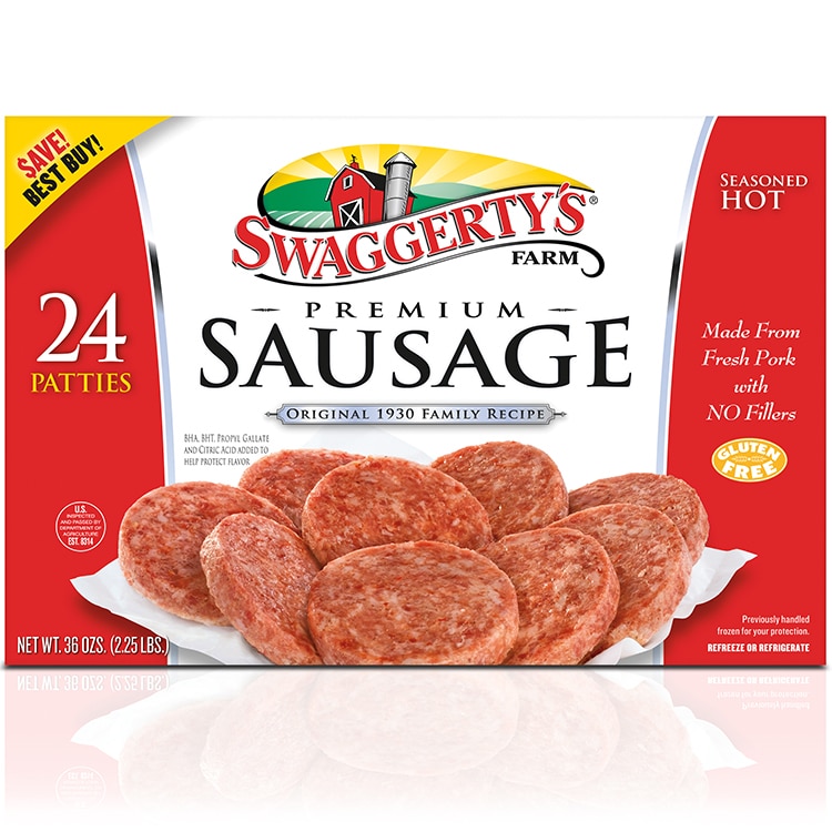 Swaggerty's Farm Hot 24ct Sausage Patties