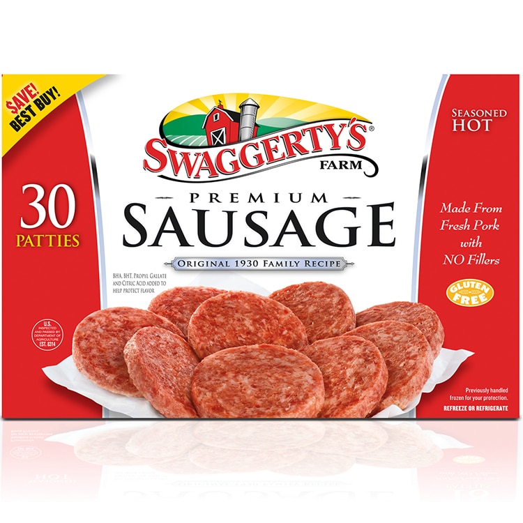 Swaggerty's Farm 30ct Hot Breakfast Sausage Patties