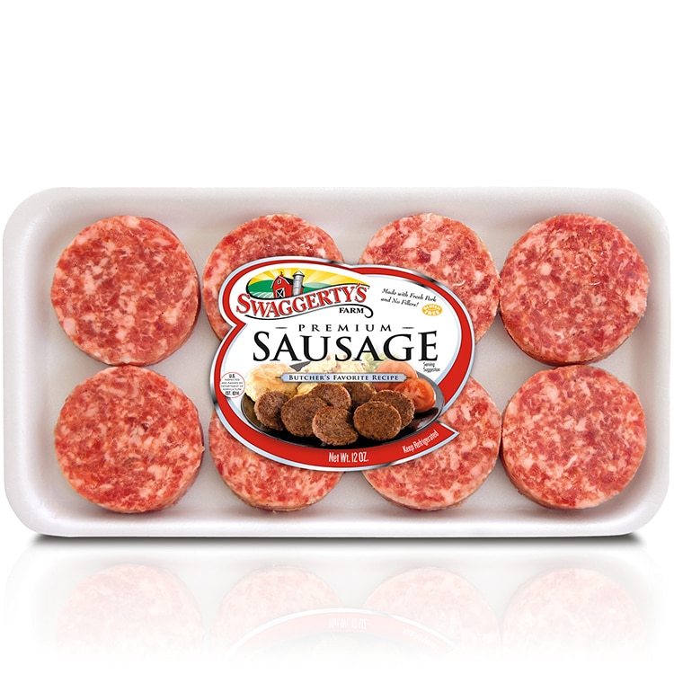 Premium Breakfast Sausage Patties – (12oz Tray)