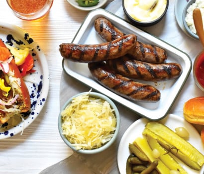 Grilled Bratwurst Board | Summer Bratwurst Platter