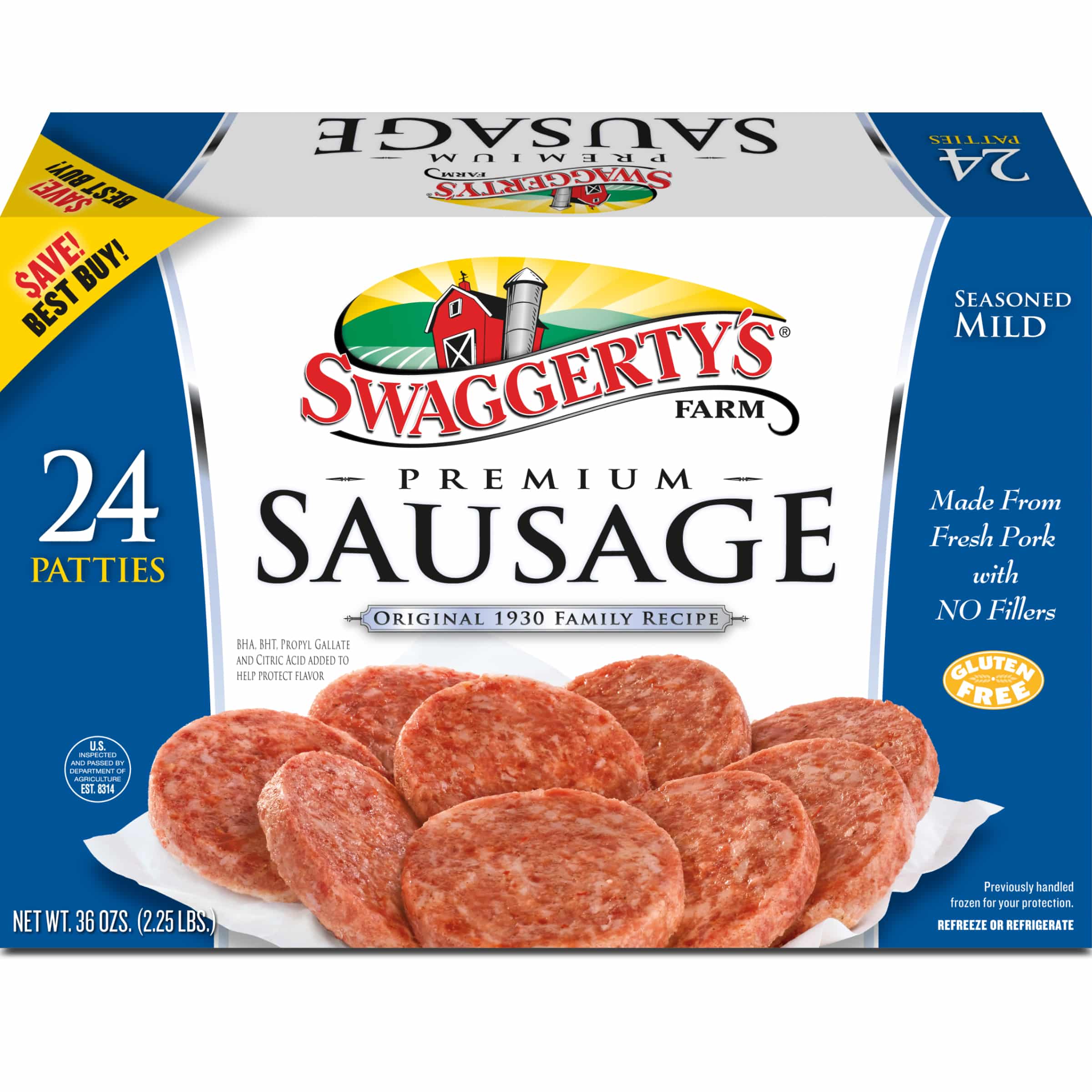 24ct Swaggerty's Farm Breakfast Sausage Box