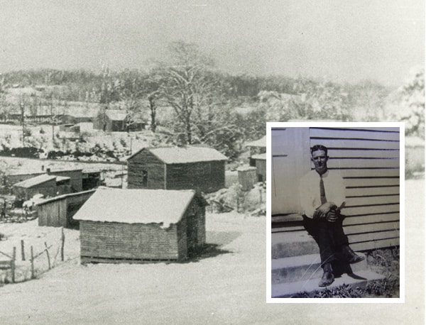 Lonas Swaggerty at Swaggerty's Farm Land in 1930s