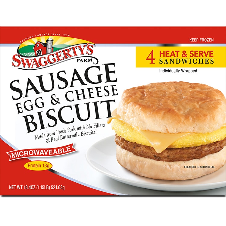 Breakfast Sandwich – Sausage Egg and Cheese Buttermilk Biscuit