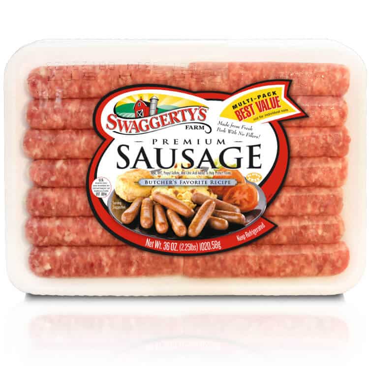 Premium Breakfast Sausage Links – (36oz Tray)